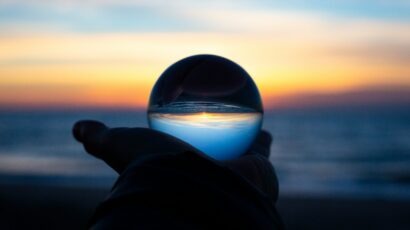 horizon thorugh glass ball