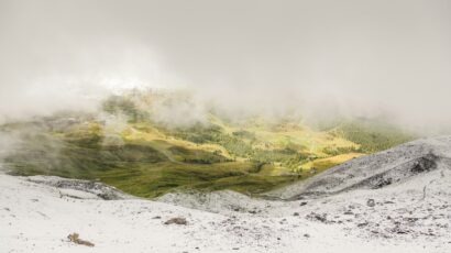 landscape with fog