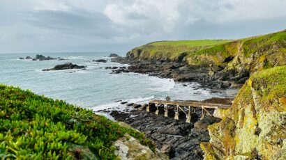 cliffs and sea landscape